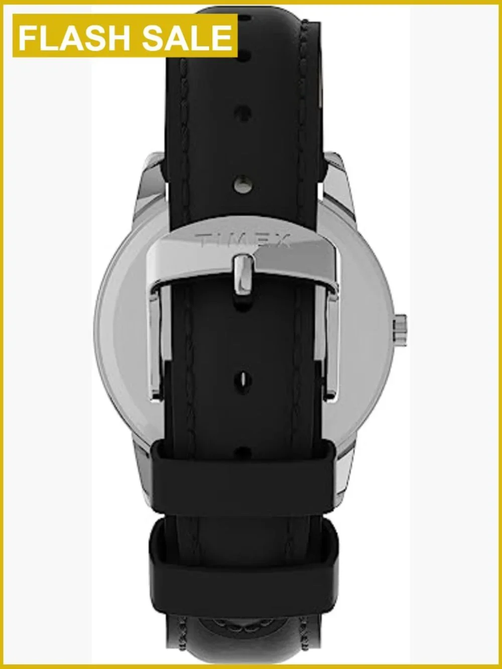 Easy Reader Quartz Watch Genuine Leather Strap Indiglo Date Display